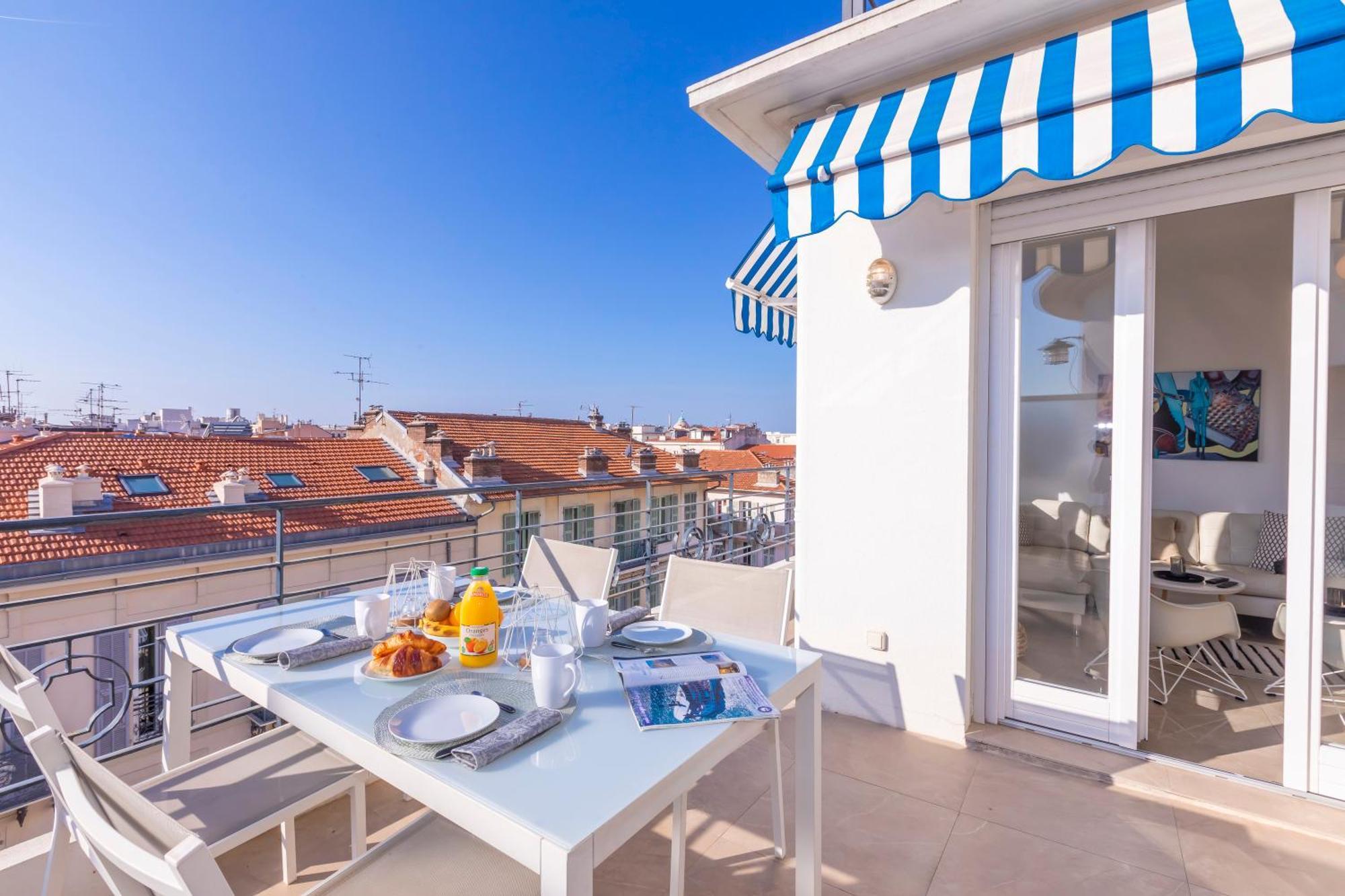 Rooftop At Palais De La Buffa - Happy Rentals Nizza Kültér fotó